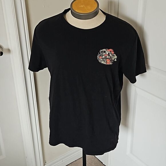 Old Navy Men's Super Mario Logo Short Sleeves Cotton T-Shirt Black XL - Picture 2 of 16